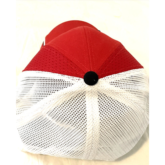 Vintage Trucker Hat NFL Kansas City Chiefs Snap Back Cap Mesh Bangladesh Red - Picture 5 of 10